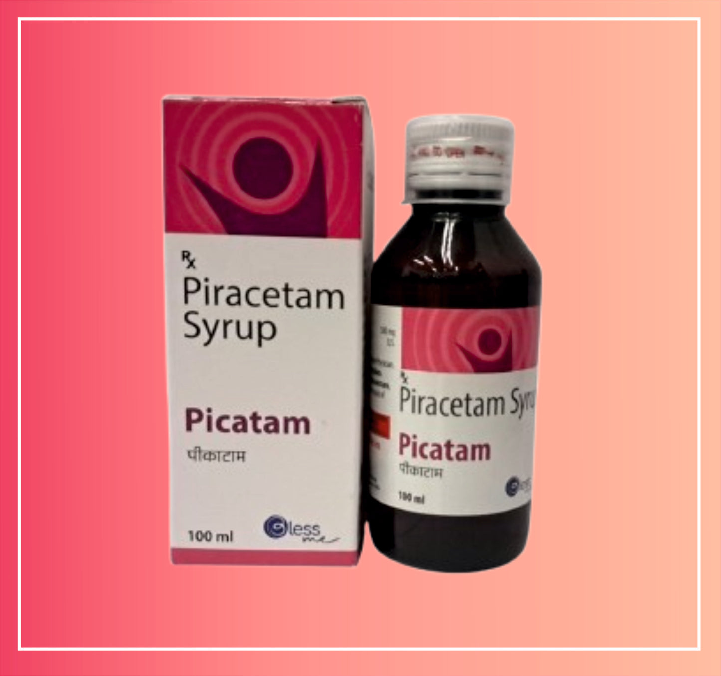 Piracetam 500Mg / 5Ml {Rate of 100 ml Syrup} by Dellwich