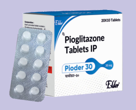 PIODER 30 TABS 10'S ( Pioglitazone 30mg Tab
 ) by Elder