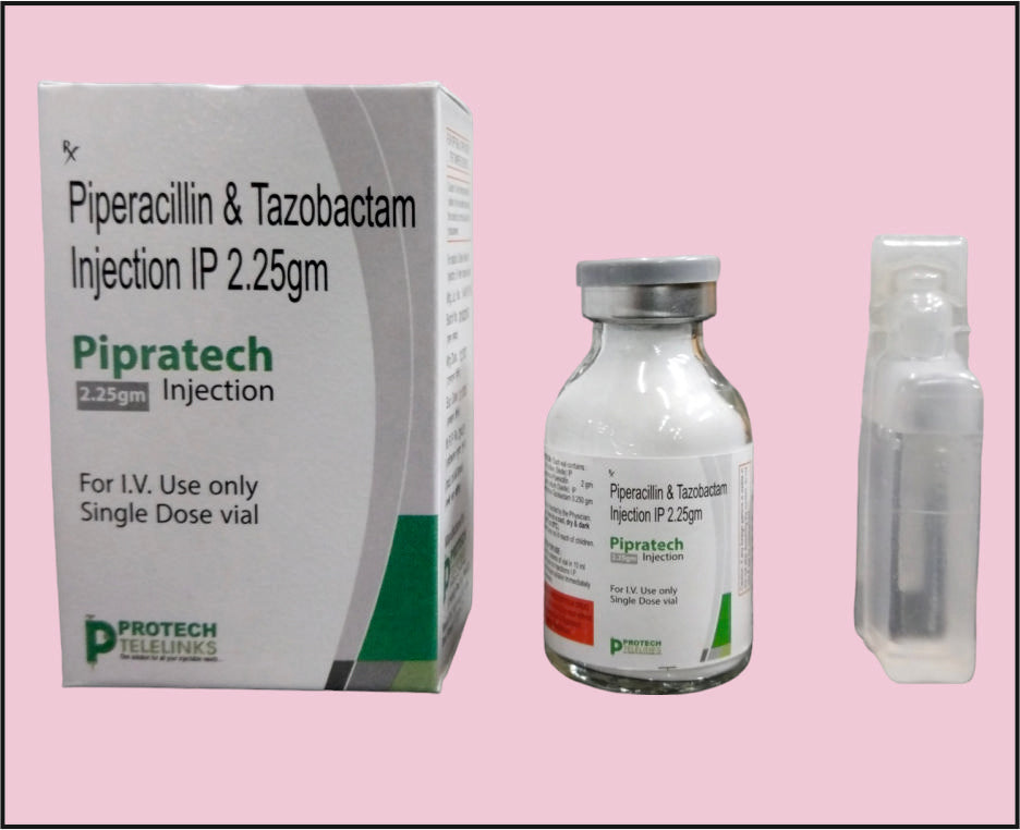 PIPRATECH-2.25 VAIL ( Piperacillin (2Gm) + Tazobactum (0.25Gm) ) by Protech