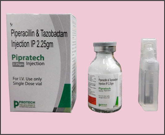 Piperacillin 2Gm + Tazobactam 250Mg (20 ML) PIPRATECH-2.25 by Protech