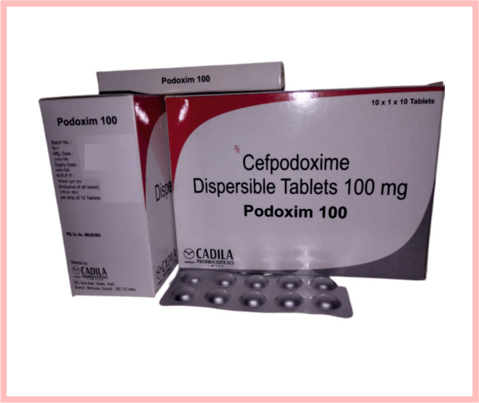 Podoxim 100Mg Dt 10 T ( Cefpodoxime 100 Mg Dt ) By Cadila