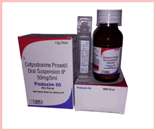 PODOXIM 50MG DRY SYRUP 30 ML ( Cefpodoxime 50 mg/5 ml (with WFR) ) by Cadila