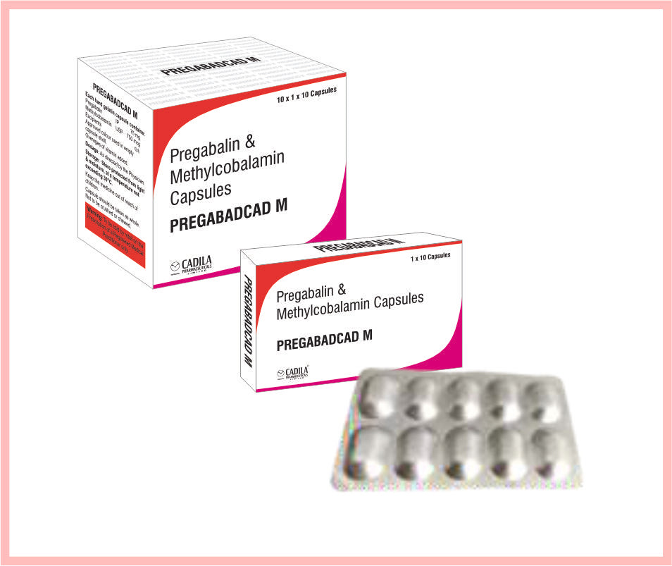 Pregabacad M Cap 10X10 C 10 C ( Pregabalin 75Mg & Methylcobalamin 750Mcg Capsules ) By Cadila