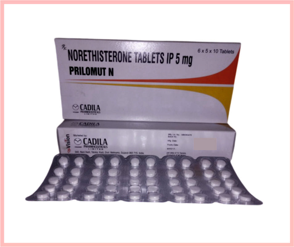 Prilomut N Tab 30X10 T 10 T ( Norethisterone Tablets Ip 5 Mg ) By Cadila
