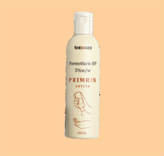 PRIMRIN LOTION (Round Bottle with Fliptop Cap) Permethirin BP 5%w/w by Theon