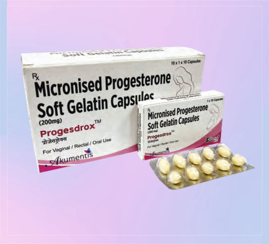Progesdrox (Bl) 10x1x10 Progesterone 200 Mg   by Akumentis