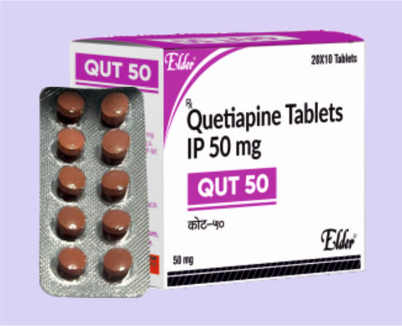 QUT 50 TABS 10'S ( Quetipapine 50 mg ) by Elder