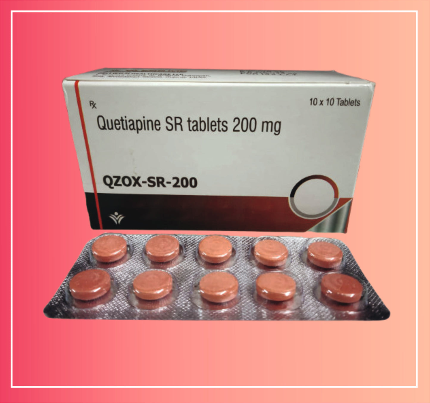 Quetiapine Fumarate 200 (Pr)  {Rate of 10 Tab} by Dellwich