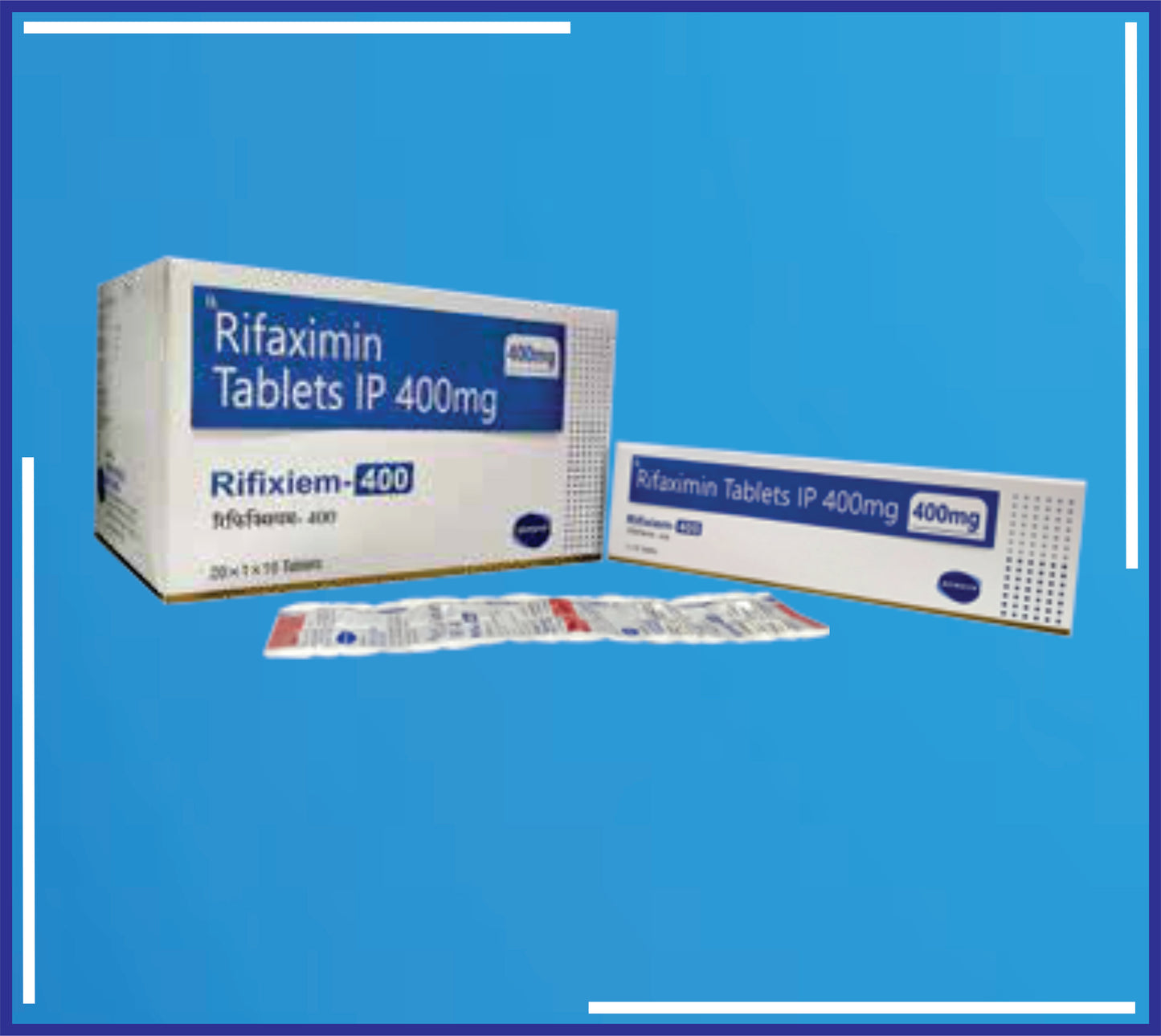 Rifixiem 400 Tab ( Rifaximin 400Mg ) pack 20x1x10 by Kemsyn