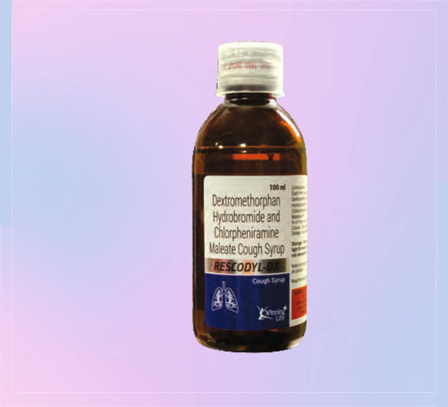 Rescodyl Dx Syrup 1x100ML Dextromethorphan 10 Mg + Chlorpheniramine 2 Mg   by Akumentis
