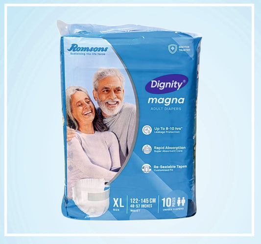 DIGNITY MAGNA ADULT DIAPERS 10s (XLARGE)
