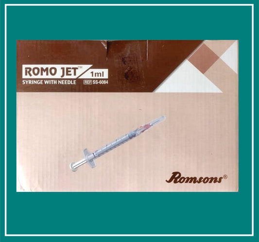 ROMO JET WITH NEEDLE 1 ML (26G X 0.5) (Syringe with Needle) by Romson 1