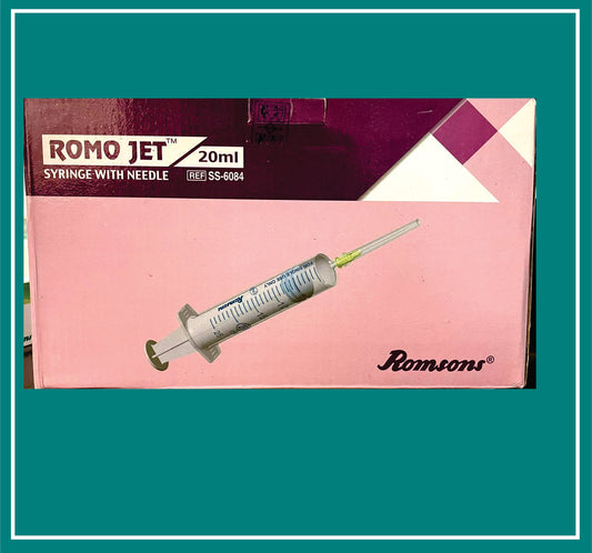 ROMO JET WITH NEEDLE 20 ML (21G X 1.5) (Syringe with Needle) by Romson 1
