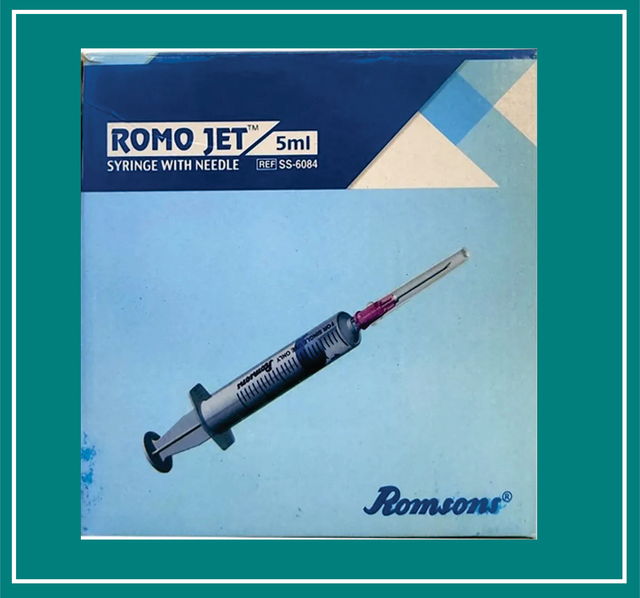 ROMO JET WITH NEEDLE 5 ML (24G X 1) (Syringe with Needle) by Romson 1