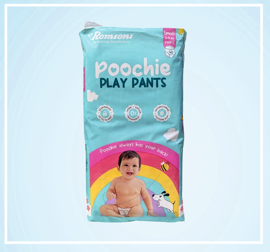 POOCHIE PLAY PANTS 40s (S), 32s (M), 28s (L), 24s (XL)Size 40, 32, 28, 24