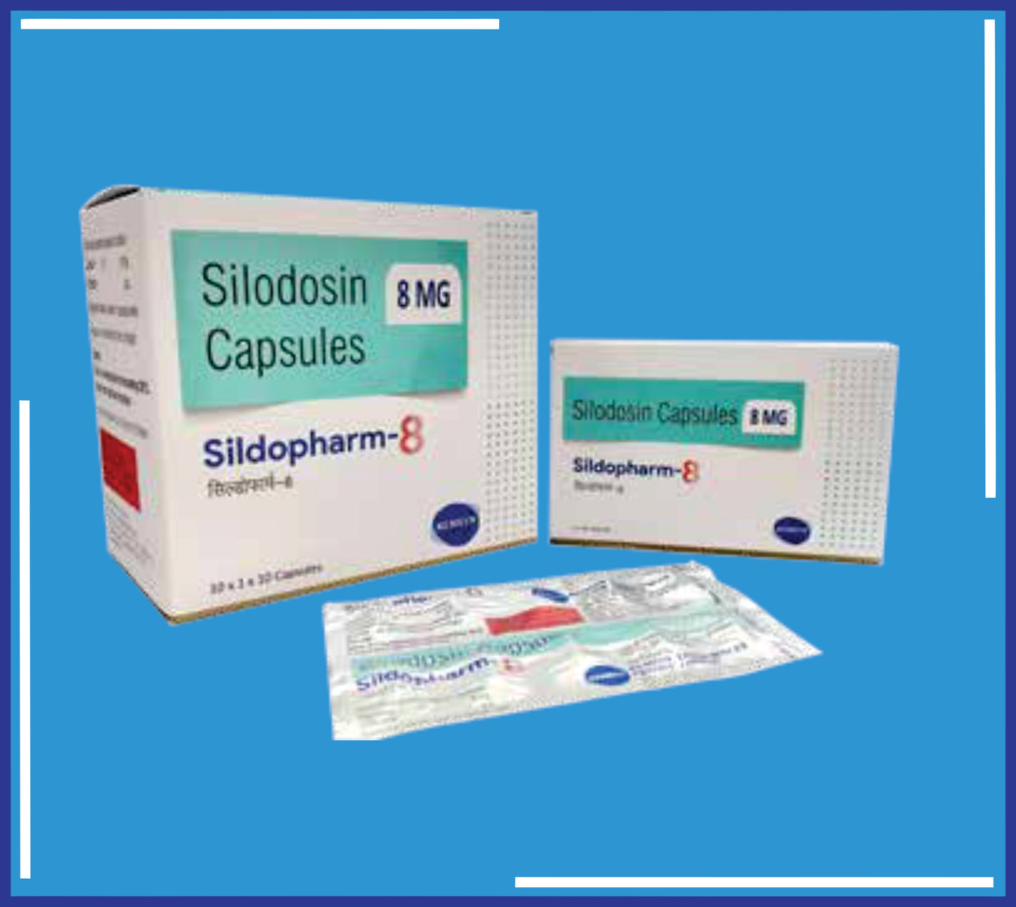 Sildopharm-8 Cap ( Silodosin 8Mg Capsule ) pack 10x1x10 by Kemsyn