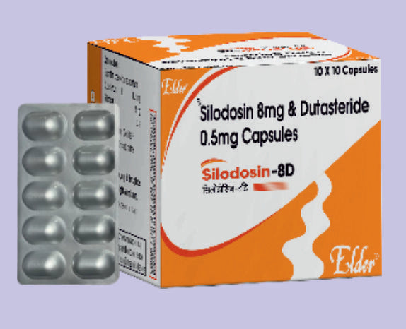 SILODOSIN 8D CAPS 10'S ( Silodosin 8mg+Dutasteride 0.5mg ) by Elder