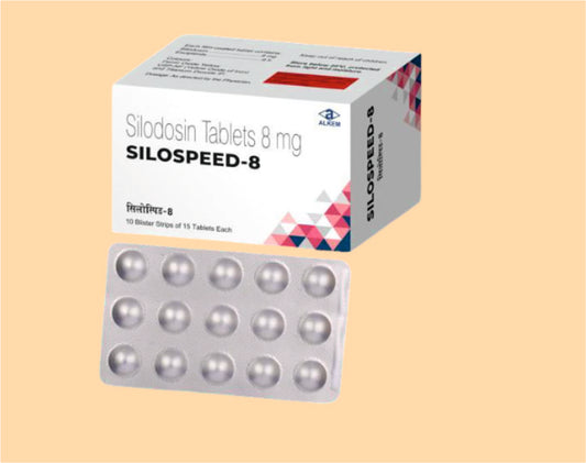 Silospeed 8 Tablets (15'S) pack 15'S ( Silodosin 8 Mg ) by Alkem1