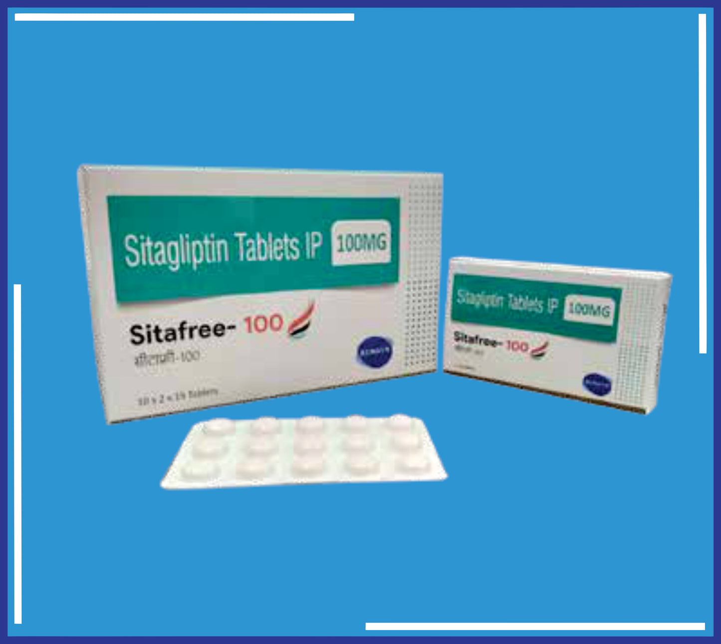 Sitafree-100 Tab ( Sitagliptin 100Mg ) pack 10x2x15 by Kemsyn