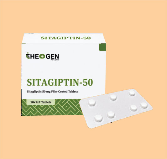 SITAGIPTIN-50 (10x1x7) Sitagliption 50 mg Flim Coated Tablets by Theon