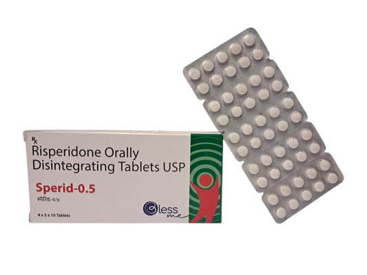 Risperidone 0.5 (Md) {Rate of 10 Tab} by Dellwich