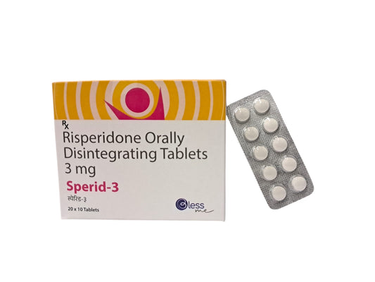 Risperidone 3 (Md) {Rate of 10 Tab} by Dellwich