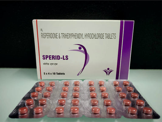 Risperidone 2, Trihexyphenidyl Hcl 2 {Rate of 10 Tab} by Dellwich