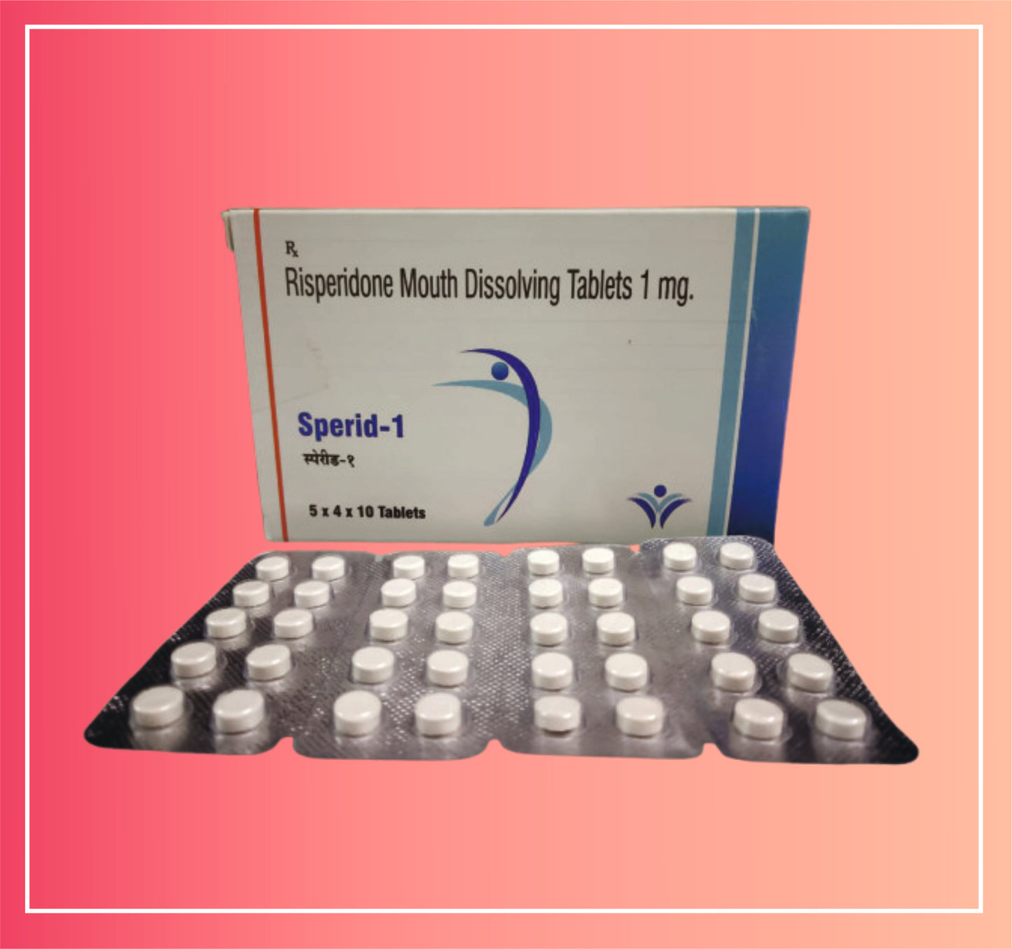 Risperidone 1 (Md) {Rate of 10 Tab} by Dellwich