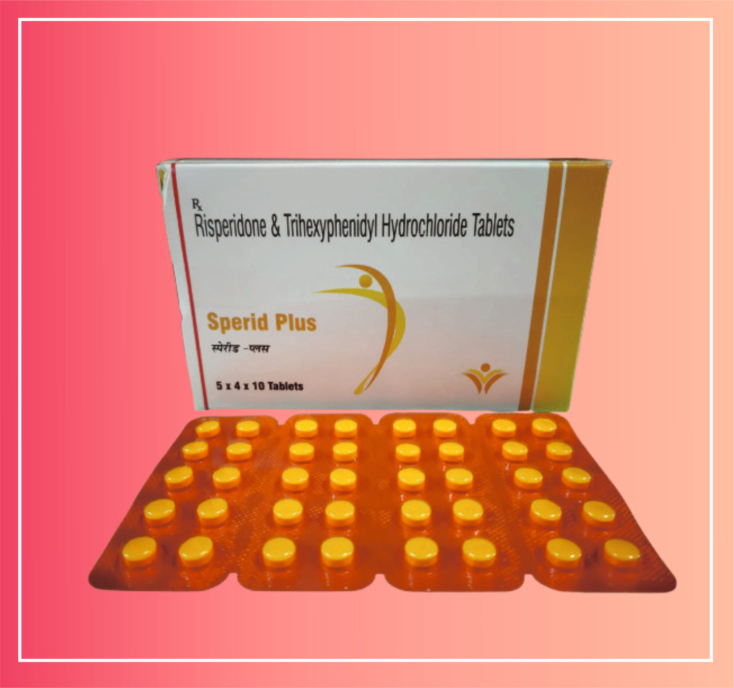 Risperidone 3, Trihexyphenidyl Hcl 2 {Rate of 10 Tab} by Dellwich