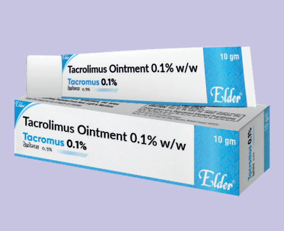 TACROMUS 0.1% OINT 10GM ( Tacrolimus Oint 0.1%w/w ) by Elder