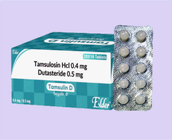 TAMSULIN D TABS 10'S ( Tamsulosin HCL 0.4mg+Dutasteride 0.5mg. ) by Elder