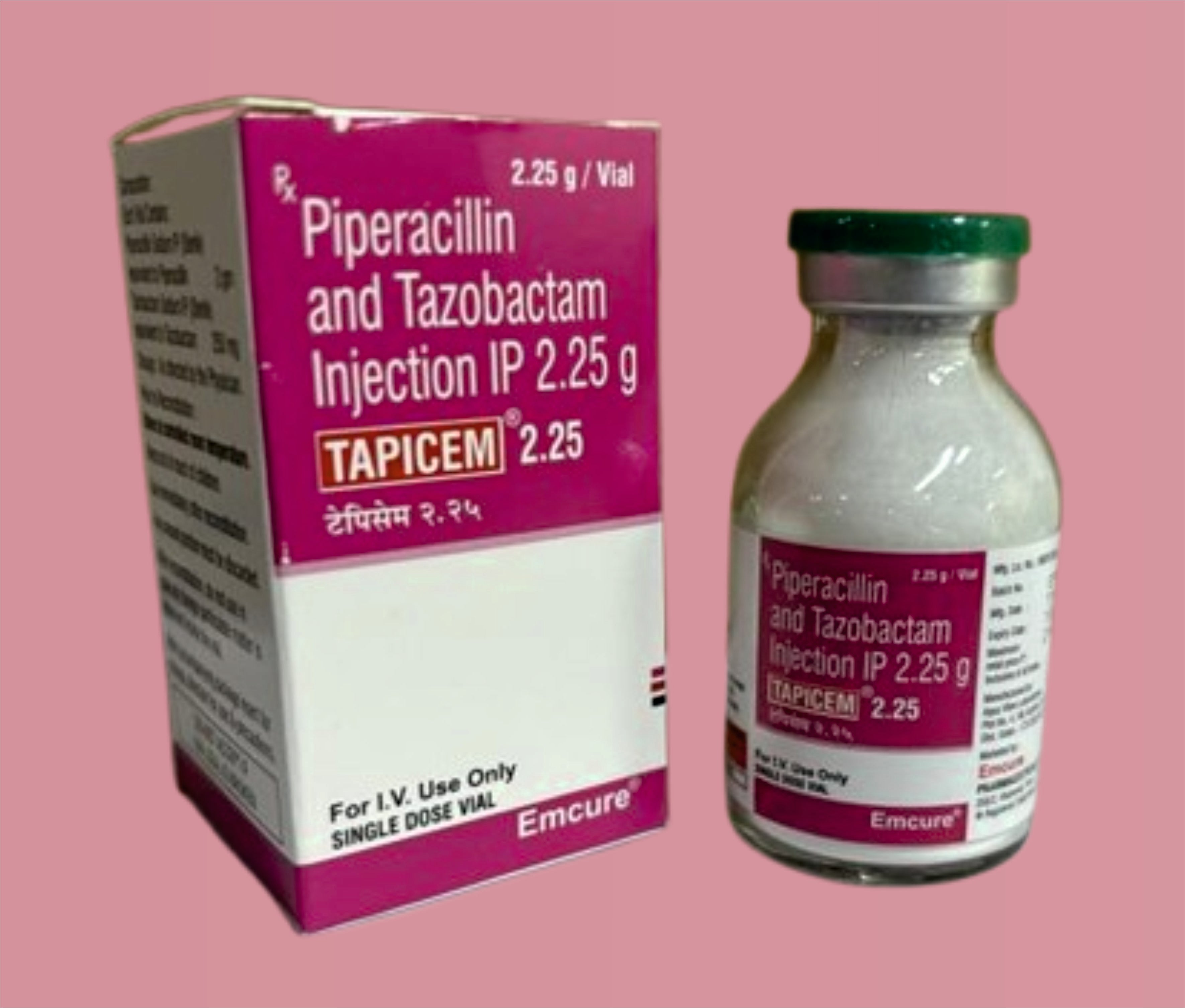 Temlo Inj Tapicem 2.25Gm Inj ( Piperacillin 2 Gm + Tazobactam 250 Mg ) By Emcure ...