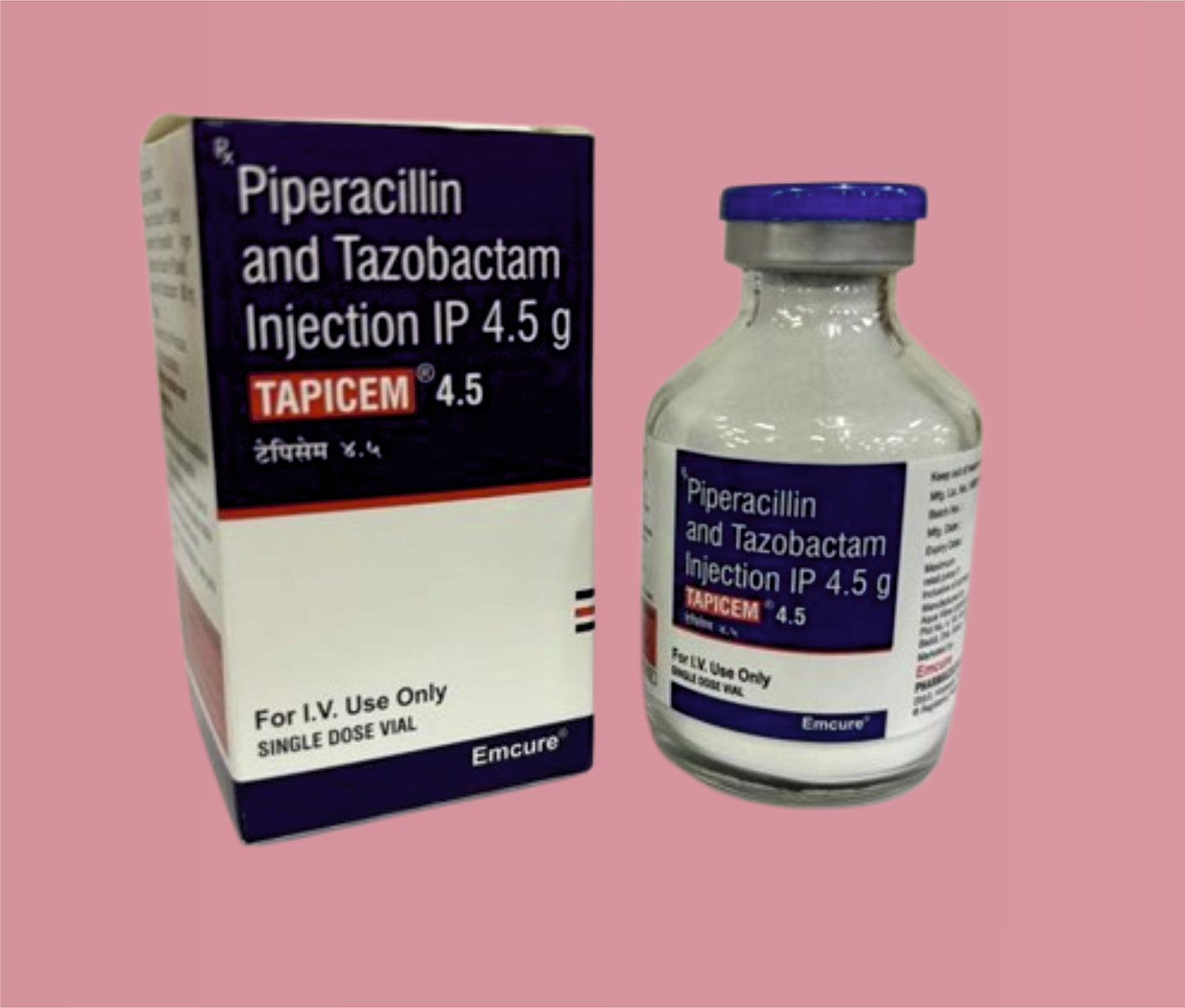 Tapicem 4.5 Gm Inj ( Piperacillin 4 Gm + Tazobactam 500 Mg ) By Emcure