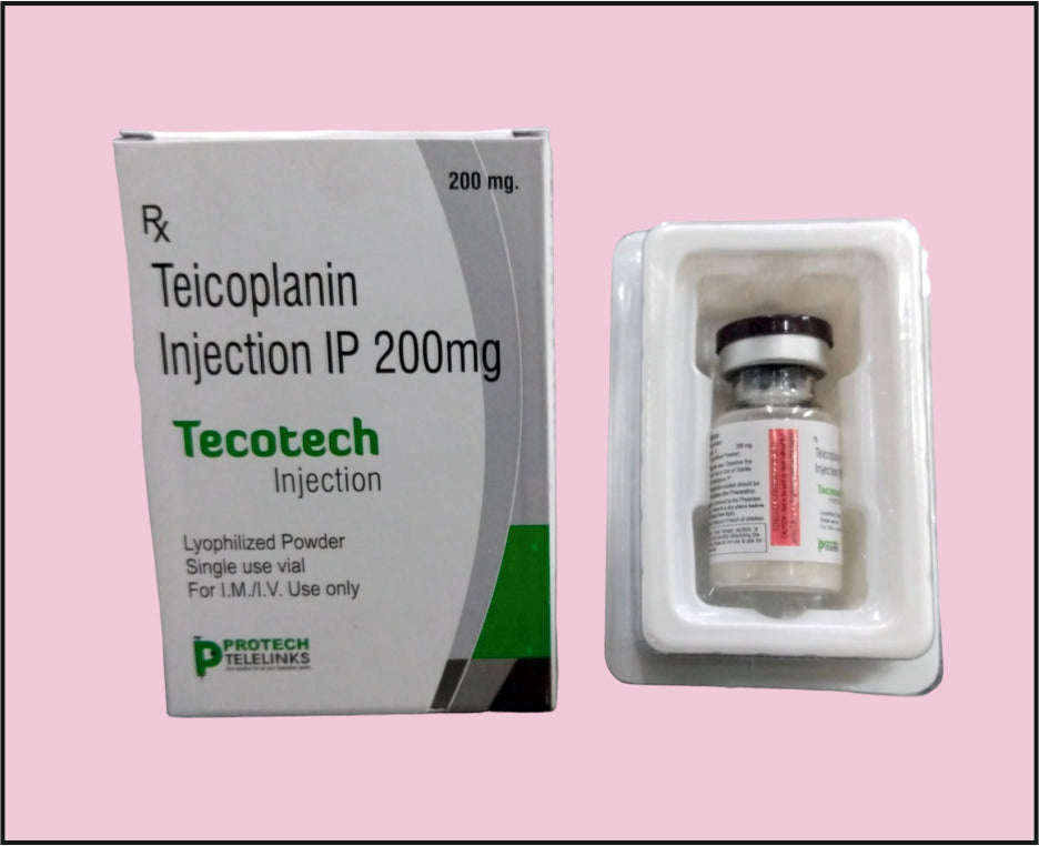 Tecoplanin 200 Mg (TUBULAR VIAL) TECOTECH-200 by Protech