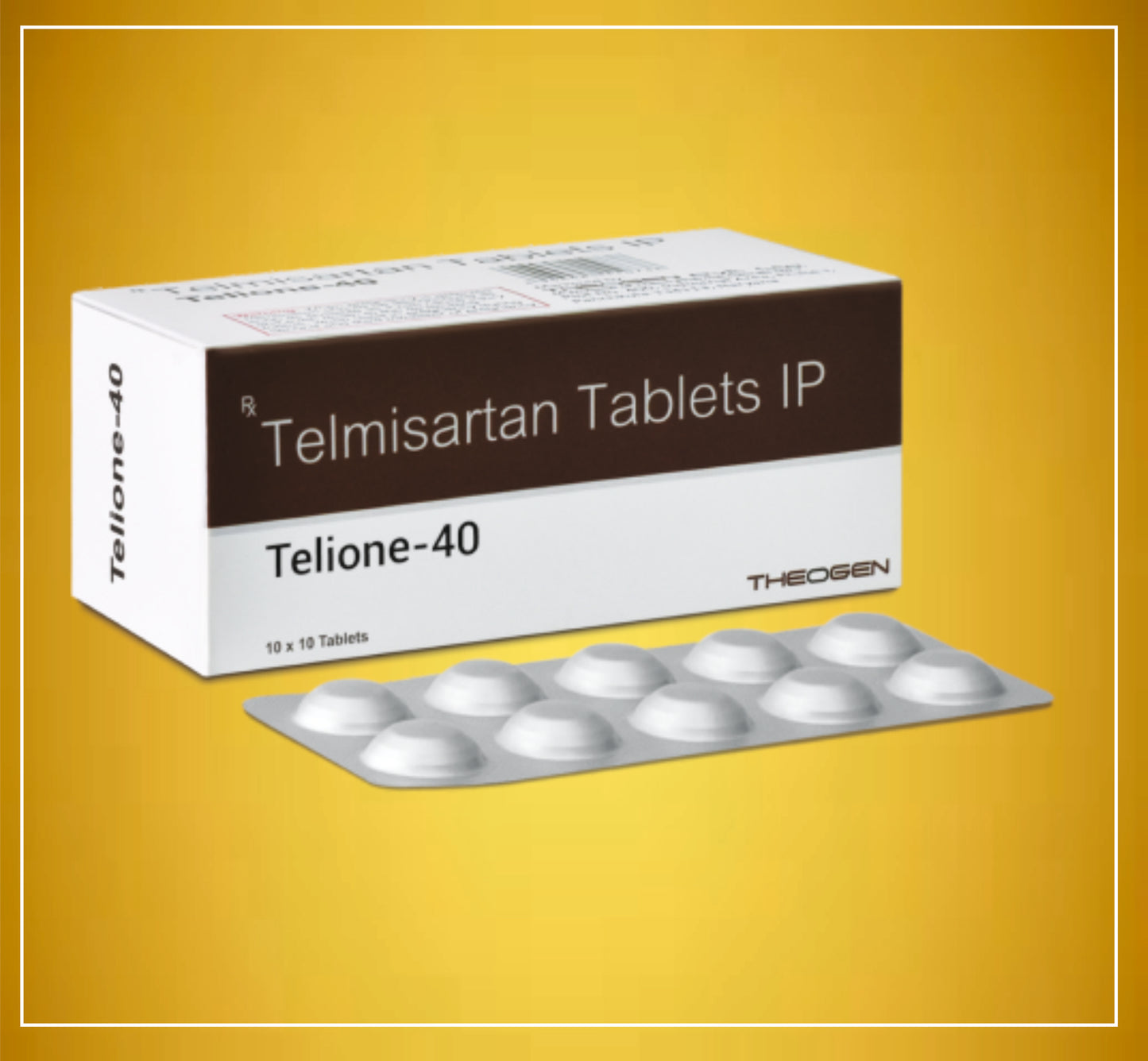 TELIONE-40 10'S ( Telmisartan (40Mg) ) By Theon