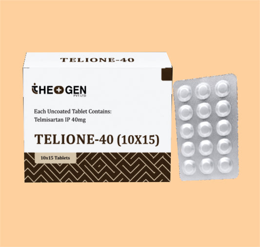 TELIONE-40 (10X15) (10X15) Each Uncoated Tablet Contains: Telmisartan IP  40mg by Theon