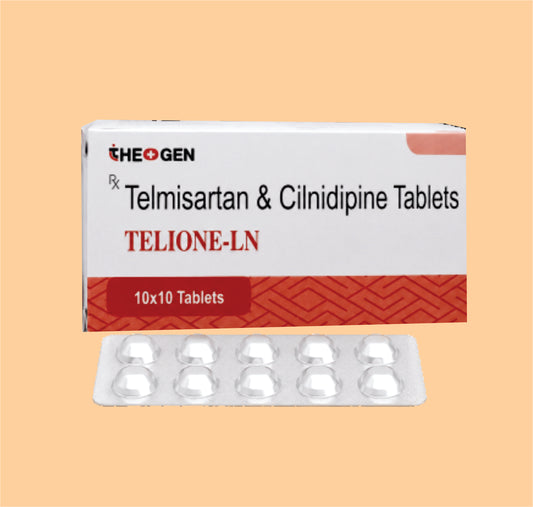 TELIONE-LN (10x10) Telmisartan 40mg + Cilnidipine 10mg by Theon