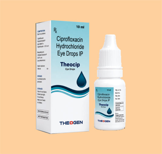 THEOCIP EYE DROP (10ML Dripp of carton) CIPROFLOXACIN 0.3 %  by Theon