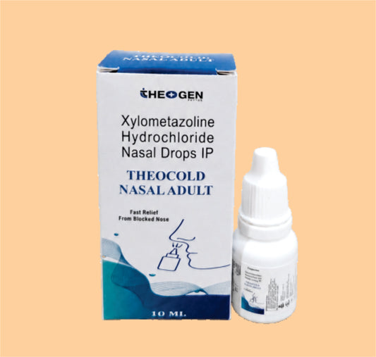 THEOCOLD NASAL ADULT (24 shrink pack) Xylometazoline 0.1% W/V Nasal Drop 10ML by Theon
