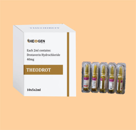 THEODROT INJ (10x5x2ml) Each 2ml contains: Drotaverin Hydrochloride 40mg by Theon