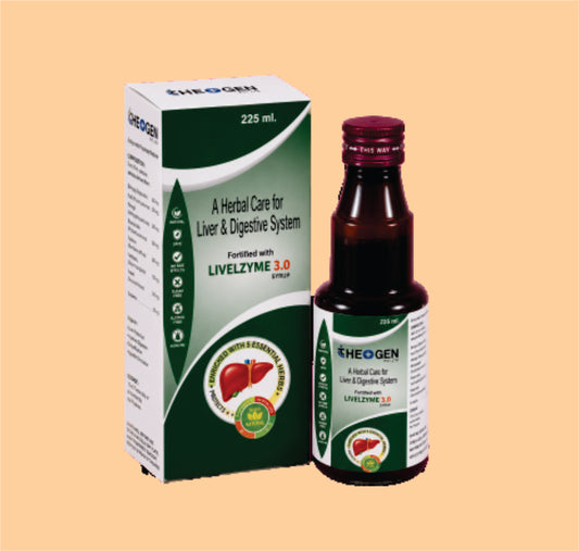THEOGEN's LIVERZYME-5G Syrup (225 ML) Liver & Digestive Enzyme 5G Syrup by Theon