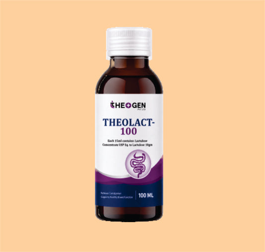 THEOLACT-100 ML (100ml) Each 15ml contains: Lactulose Concentrate USP Eq. to Lactulose 10gm by Theon