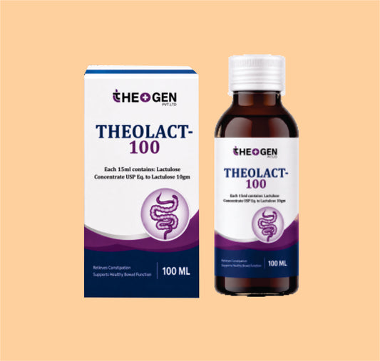 THEOLACT-100 ML (TRAY PACK) (100ml) Each 15ml contains: Lactulose Concentrate USP Eq. to Lactulose 10gm by Theon