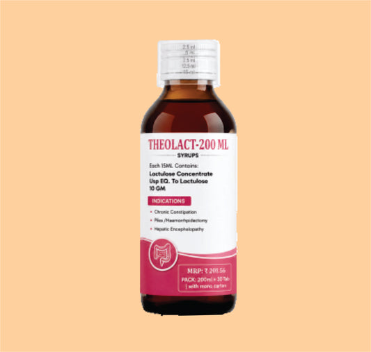 THEOLACT-200 ML (200ml) Each 15ml contains: Lactulose Concentrate USP Eq. to Lactulose 10gm by Theon
