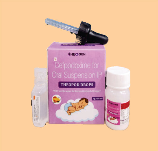 THEOPOD DROP (10ML) Each ml of reconstituted Susp. Contains: Cefpodoxime Proxetil IP Eq. to Cefpodoxime 25mg by Theon
