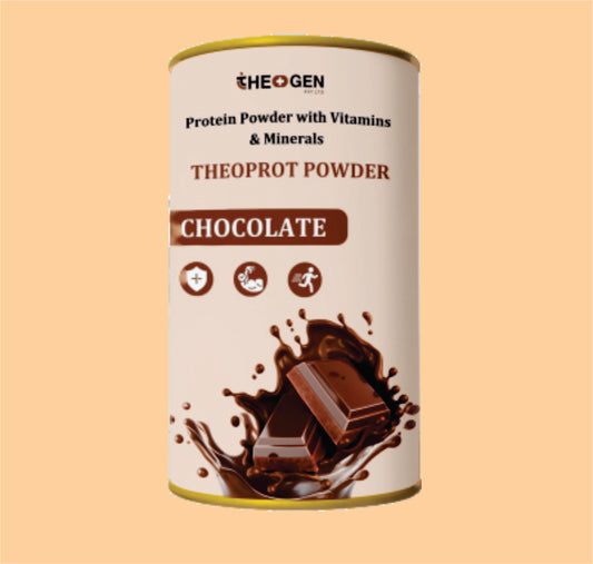 THEOPROT POWDER CHOCOLATE  (PLASTIC PACK) Protein Powder with Vitamins & Minerals  by Theon