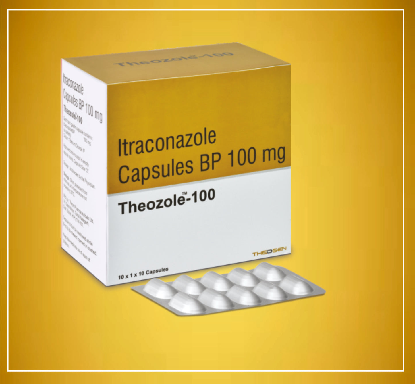 THEOZOLE-100 CAP 10'S ( Itraconazole (100Mg) ) By Theon
