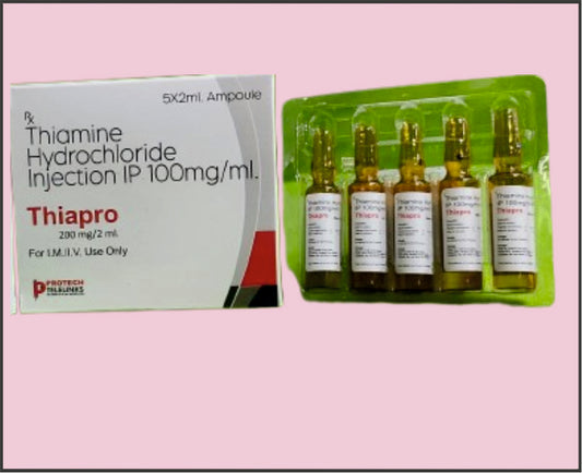 THIAPRO-2 ML AMP ( Thiamine(Vitamin B1) (100Mg/Ml) ) by Protech