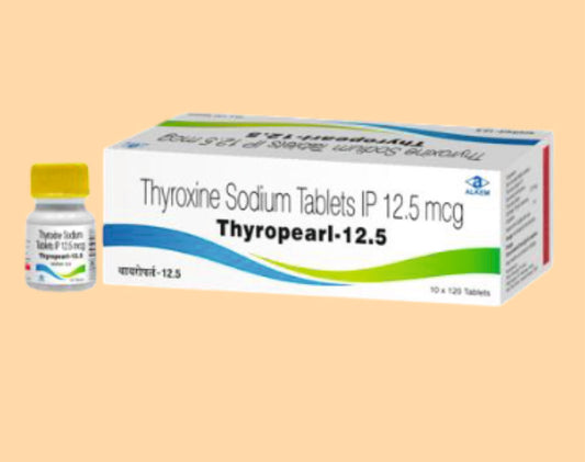 Thyropearl 12.5 Tablets (120'S) (Thyroxine Sodium 12.5 Mcg) Pack 120'S By Alkem1