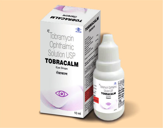 TOBRACALM EYE DROPS (10ML) ( Tobramycin 0.3% W/V, Benzalkonium Chloride ) Alkem1